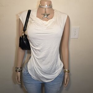 ☆Paraphrase Cream Drape Neck Blouse☆